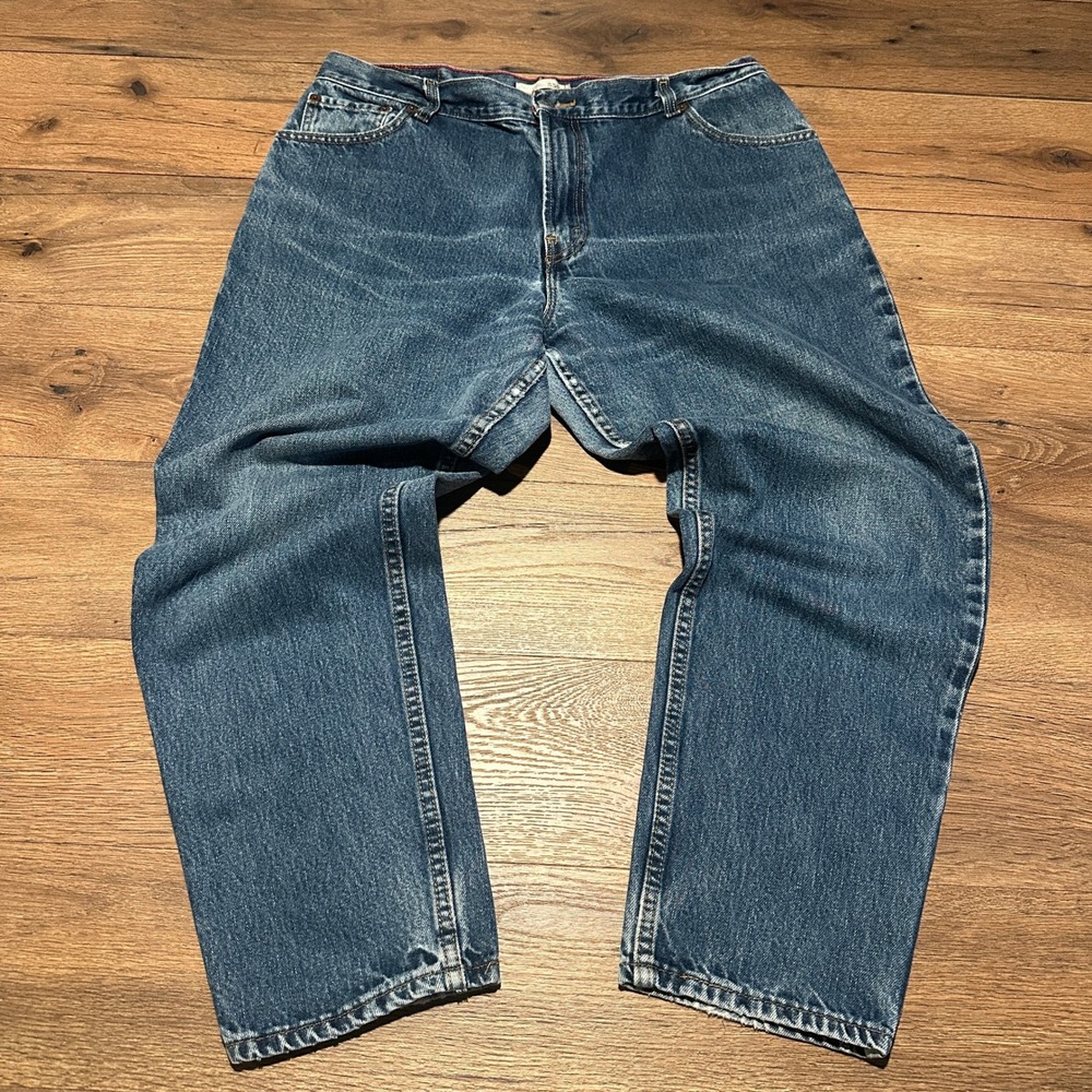 Levis 550 Blue Relaxed Tapered Jeans Womens 18 S Medium Wash High Rise‎ Denim
